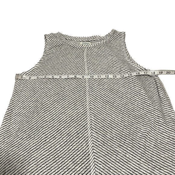 Sundance Mary Kate Black White Striped LinenTop Size Medium - Picture 7 of 8